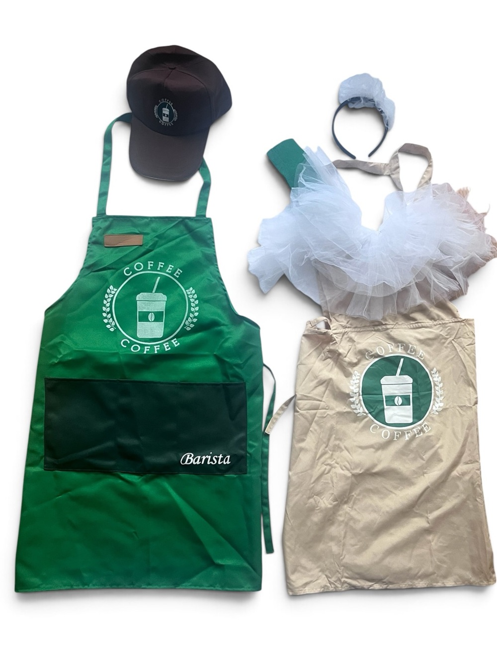 Barista Couple Costume Set